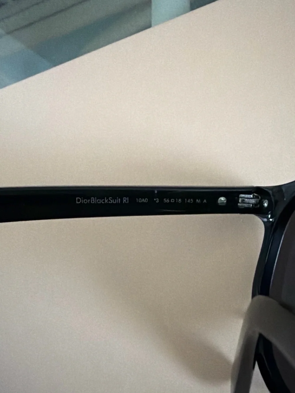 DiorBlackSuit RI Black Pantos Sunglasses